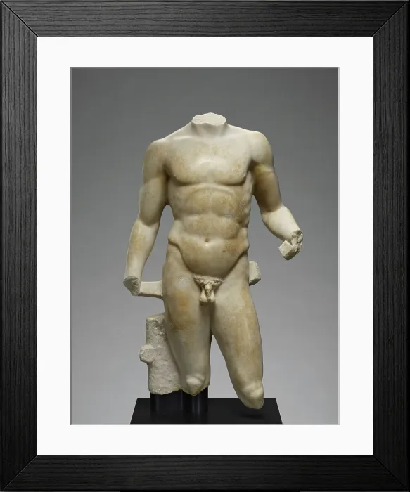 Framed Print : Male Torso, about A.D. 100. Creator: Unknown Framed Print : Male Torso, about A.D. 100. Creator: Unknown