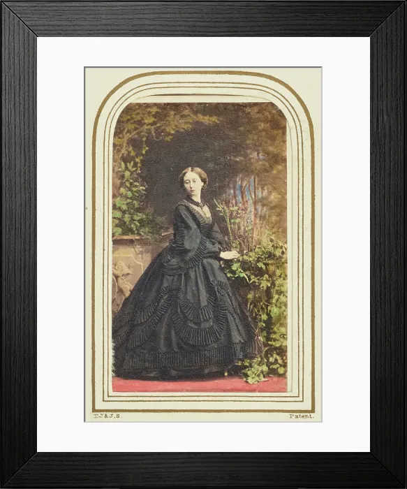 Framed Print : Alice (1843 - 1878), Grand Duchess of Hesse, 1861. Creator: Camille Silvy Framed Print : Alice (1843 - 1878), Grand Duchess of Hesse, 1861. Creator: Camille Silvy