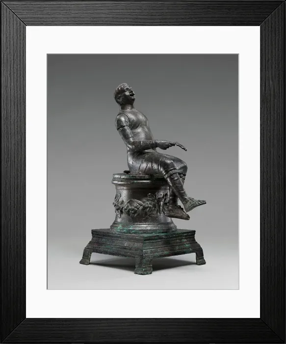 Framed Print : Thymiaterion in the Form of a Singer Seated on an Altar, first half of 1st century A.D. Creator: Unknown Framed Print : Thymiaterion in the Form of a Singer Seated on an Altar, first half of 1st century A.D. Creator: Unknown