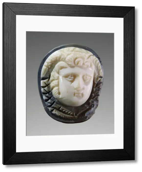 Framed Print : Cameo Gem with Medusa, A.D. 150-225. Creator: Unknown Framed Print : Cameo Gem with Medusa, A.D. 150-225. Creator: Unknown