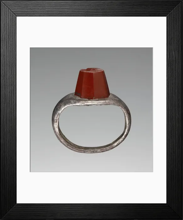Framed Print : Engraved Gem Inset into a Ring, 3rd century A.D. Creator: Unknown Framed Print : Engraved Gem Inset into a Ring, 3rd century A.D. Creator: Unknown