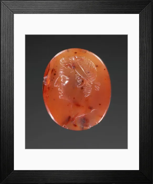Framed Print : Portrait Head of a Man, Probably Germanicus, A.D. 20-40. Creator: Unknown Framed Print : Portrait Head of a Man, Probably Germanicus, A.D. 20-40. Creator: Unknown