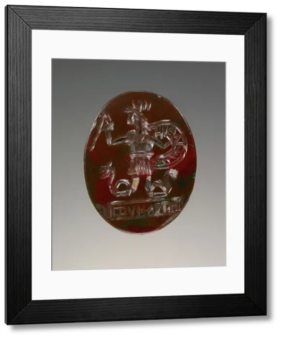 Framed Print : Engraved Gem, 2nd-4th century A.D. Creator: Unknown Framed Print : Engraved Gem, 2nd-4th century A.D. Creator: Unknown