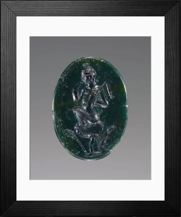 Framed Print : Engraved Gem with Harpokrates, 2nd-4th century A.D. Creator: Unknown Framed Print : Engraved Gem with Harpokrates, 2nd-4th century A.D. Creator: Unknown