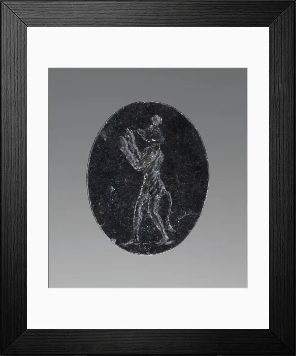 Framed Print : Engraved Gem with Baboon, 2nd-4th century A.D. Creator: Unknown Framed Print : Engraved Gem with Baboon, 2nd-4th century A.D. Creator: Unknown