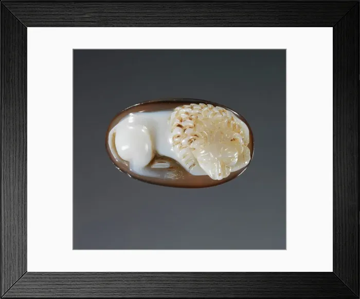 Framed Print : Cameo Gem, 1st-3rd century A.D. Creator: Unknown Framed Print : Cameo Gem, 1st-3rd century A.D. Creator: Unknown
