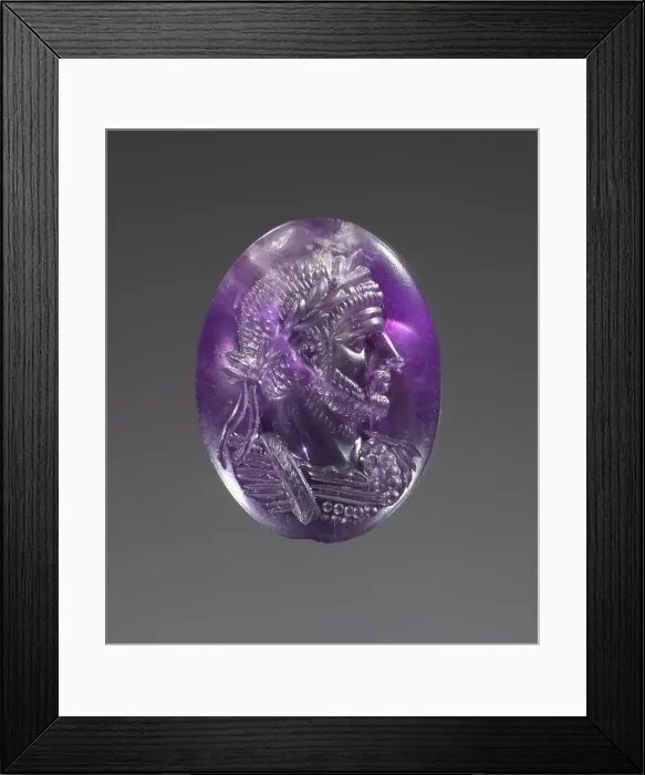 Framed Print : Engraved Portrait of Aurelian, A.D. 260-280. Creator: Unknown Framed Print : Engraved Portrait of Aurelian, A.D. 260-280. Creator: Unknown