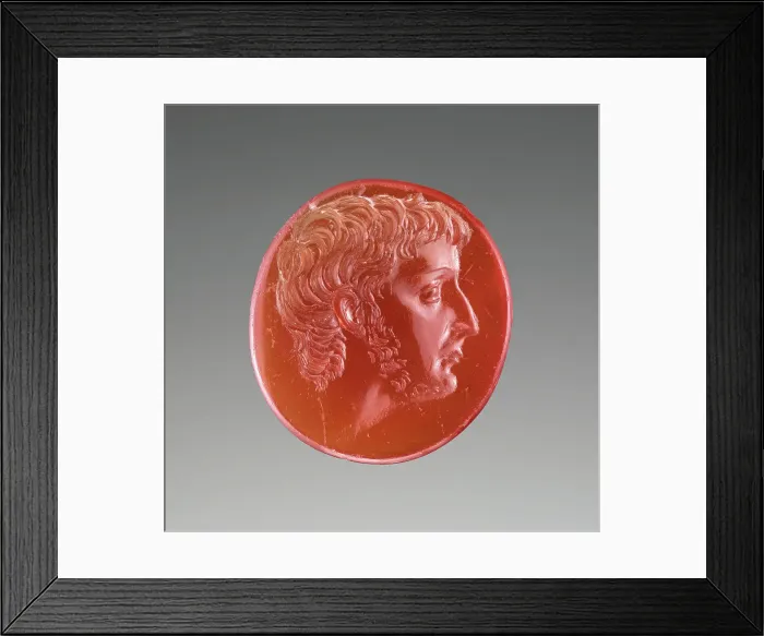 Framed Print : Intaglio with Portrait of Octavian, 44-30 B.C. Creator: Unknown Framed Print : Intaglio with Portrait of Octavian, 44-30 B.C. Creator: Unknown