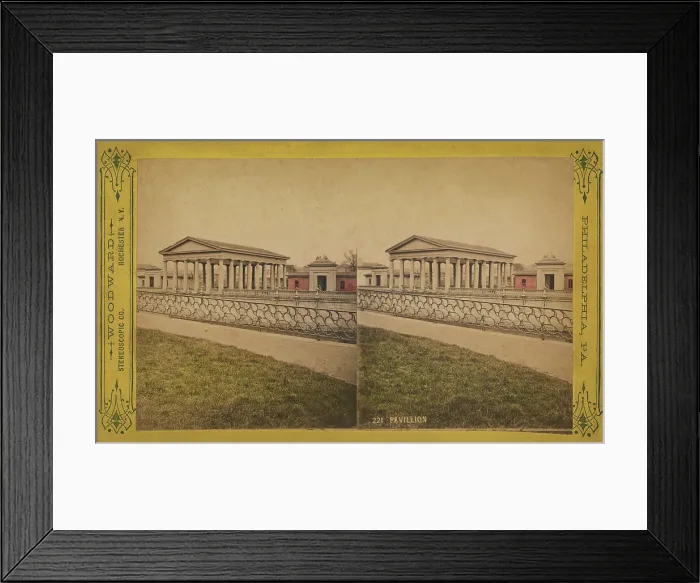 Framed Print : Pavillion, 1872-1876. Creator: Charles Warren Woodward Framed Print : Pavillion, 1872-1876. Creator: Charles Warren Woodward