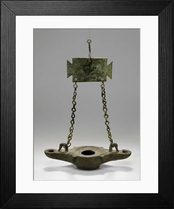 Framed Print : Lamp, 1st-4th century A.D. Creator: Unknown Framed Print : Lamp, 1st-4th century A.D. Creator: Unknown