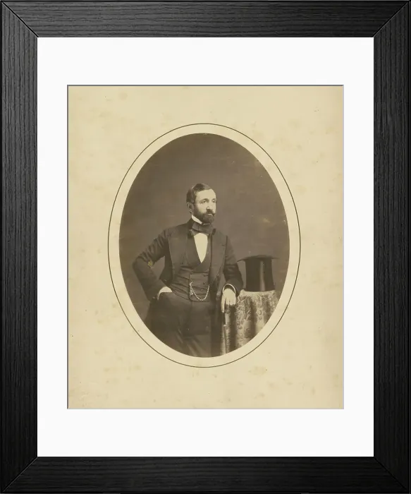 Framed Print : Portrait of a Man, about 1858-1868. Creator: Charles De Forest Fredricks Framed Print : Portrait of a Man, about 1858-1868. Creator: Charles De Forest Fredricks