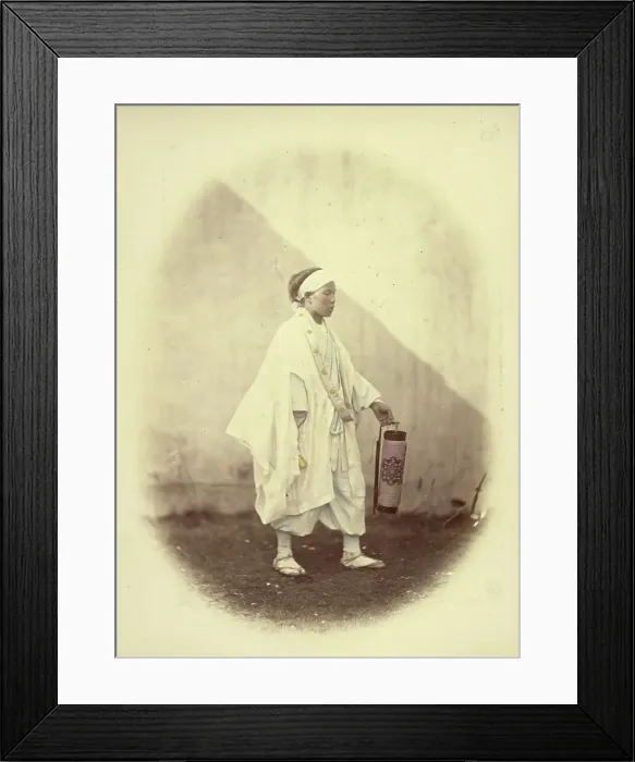 Framed Print : Ho-Ni or Hypocrite, 1866-1867. Creator: Felice Beato Framed Print : Ho-Ni or Hypocrite, 1866-1867. Creator: Felice Beato