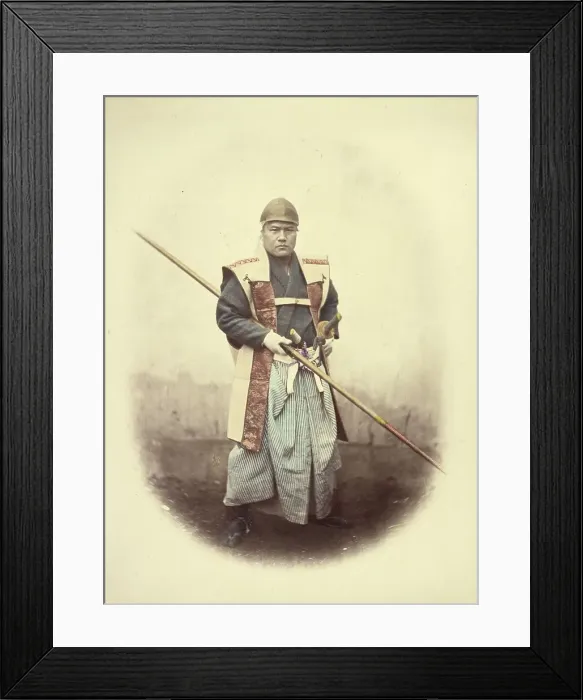 Framed Print : Spear-Men or Lancers, 1866-1867. Creator: Felice Beato Framed Print : Spear-Men or Lancers, 1866-1867. Creator: Felice Beato