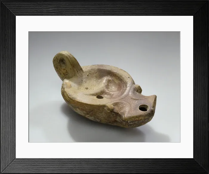 Framed Print : Lamp, 2nd century A.D. Creator: Unknown Framed Print : Lamp, 2nd century A.D. Creator: Unknown