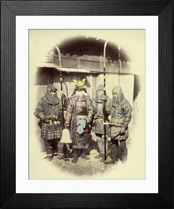Framed Print : Ancient Armour, 1866-1867. Creator: Felice Beato Framed Print : Ancient Armour, 1866-1867. Creator: Felice Beato