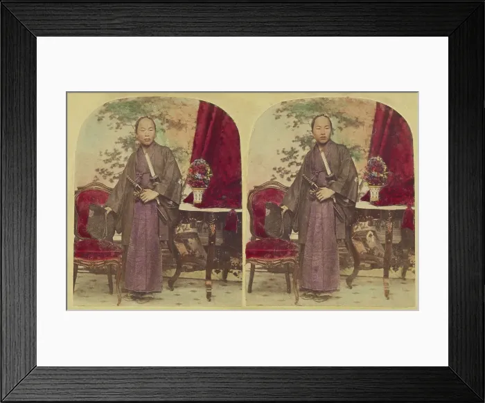 Framed Print : Tateishi Onojiro-Noriyuki, Interpreter-in-Training, Member of the First Japanese Diplom... neg 1860 Creator: Charles De Forest Fredricks Framed Print : Tateishi Onojiro-Noriyuki, Interpreter-in-Training, Member of the First Japanese Diplom... neg 1860 Creator: Charles De Forest Fredricks