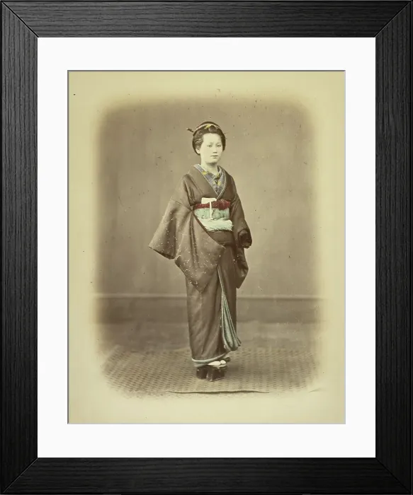 Framed Print : Woman in Traditional Dress, about 1868. Creator: Felice Beato Framed Print : Woman in Traditional Dress, about 1868. Creator: Felice Beato