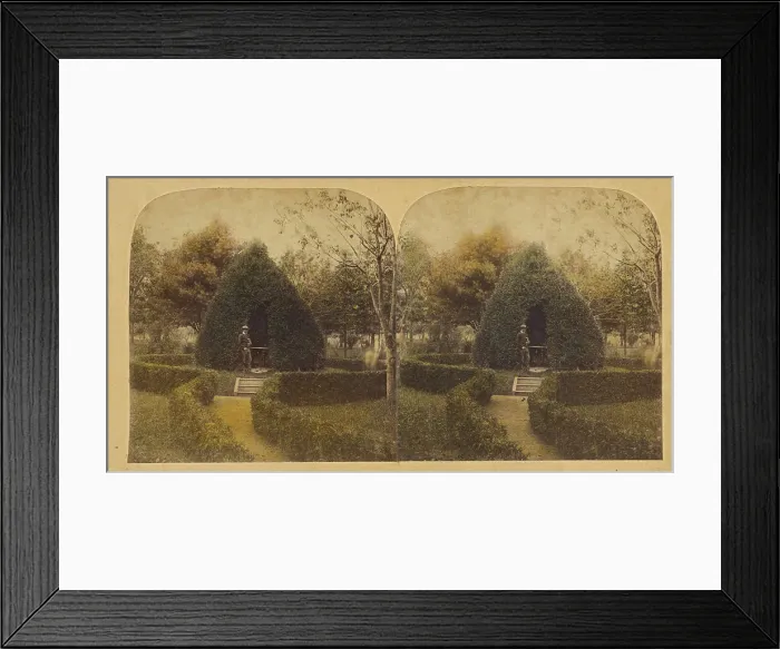 Framed Print : Evergreen Lodge, about 1865. Creator: Deloss Barnum Framed Print : Evergreen Lodge, about 1865. Creator: Deloss Barnum