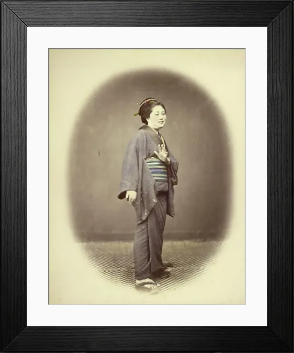 Framed Print : Declining the Honour, 1866-1867. Creator: Felice Beato Framed Print : Declining the Honour, 1866-1867. Creator: Felice Beato