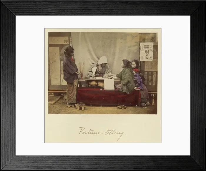 Framed Print : Fortune telling, about 1873-1883. Creator: Shinichi Suzuki I Framed Print : Fortune telling, about 1873-1883. Creator: Shinichi Suzuki I