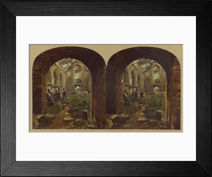 Framed Print : Interior of Kilcrea Abbey, County Cork, about 1860. Creator: London Stereoscopic & Photographic Co Framed Print : Interior of Kilcrea Abbey, County Cork, about 1860. Creator: London Stereoscopic & Photographic Co