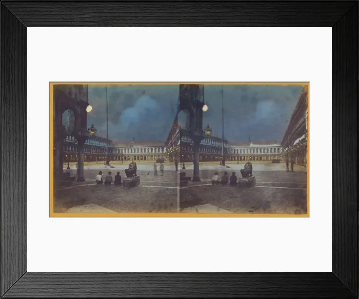 Framed Print : S. Marco / St. Marks Square, Venice, about 1865. Creator: Unknown Framed Print : S. Marco / St. Marks Square, Venice, about 1865. Creator: Unknown