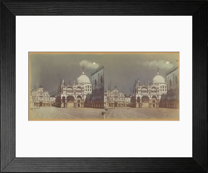 Framed Print : Piazzatta / St. Marks Church, Venice, about 1865. Creator: Unknown Framed Print : Piazzatta / St. Marks Church, Venice, about 1865. Creator: Unknown