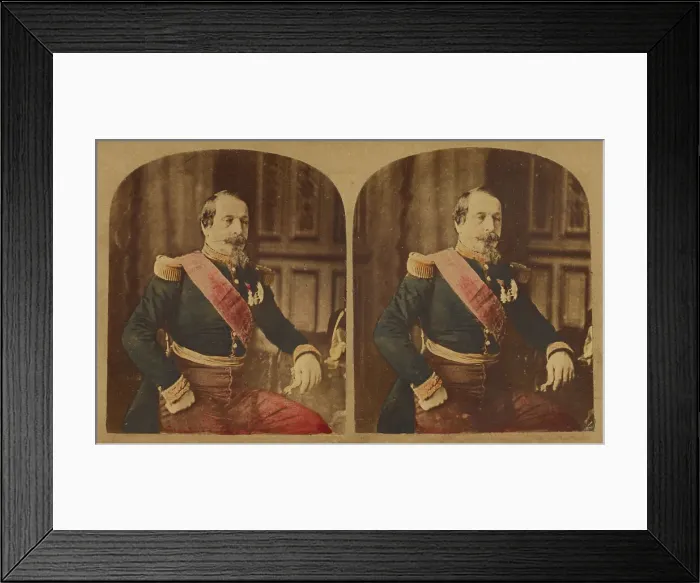 Framed Print : Portrait d'Apres Nature de Sa Majeste Napoleon III (Charles-Louis) Empereur des Francais...1858. Creator: Mayer & Pierson Framed Print : Portrait d'Apres Nature de Sa Majeste Napoleon III (Charles-Louis) Empereur des Francais...1858. Creator: Mayer & Pierson