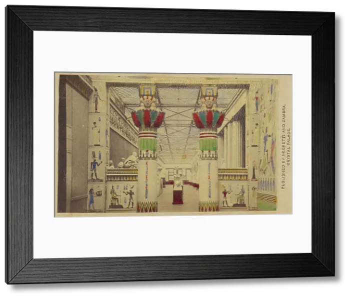 Framed Print : Egyptian Court, negative 1855; print about 1862. Creator: Negretti and Zambra Framed Print : Egyptian Court, negative 1855; print about 1862. Creator: Negretti and Zambra