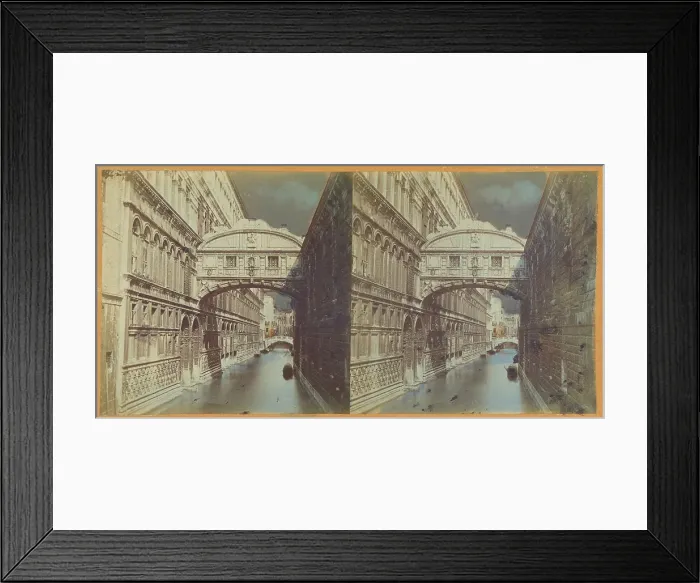 Framed Print : Bridge of Sighs, Venice, about 1865. Creator: Unknown Framed Print : Bridge of Sighs, Venice, about 1865. Creator: Unknown