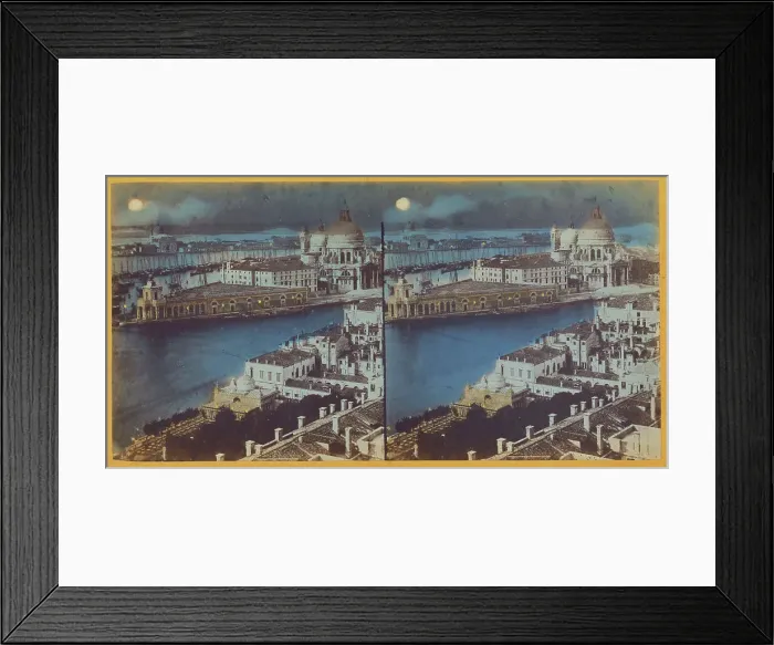 Framed Print : Bird's-eye view of Venice, about 1865. Creator: Unknown Framed Print : Bird's-eye view of Venice, about 1865. Creator: Unknown