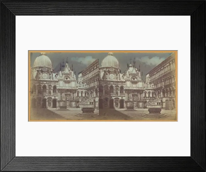 Framed Print : Court Yard of Palace, Venice, about 1865. Creator: Unknown Framed Print : Court Yard of Palace, Venice, about 1865. Creator: Unknown