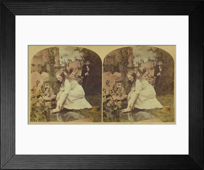 Framed Print : The Rustic Toilet. 1876. Creator: L. Melander & Bro