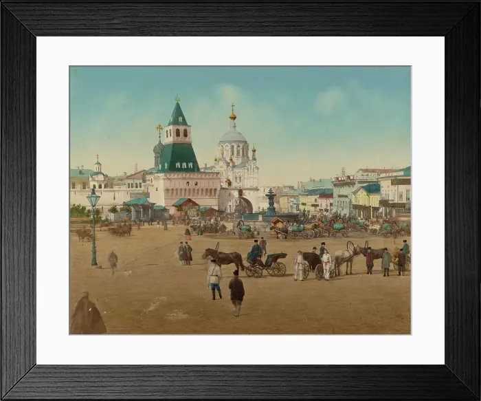 Framed Print : Holy Gate, Kremlin, Moscow, about 1860-1880. Creator: Unknown Framed Print : Holy Gate, Kremlin, Moscow, about 1860-1880. Creator: Unknown