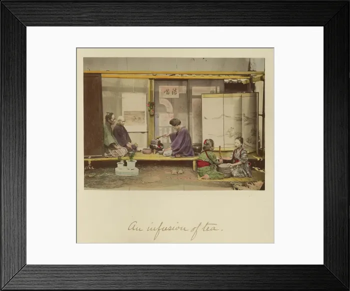 Framed Print : An Infusion of Tea, about 1873-1883. Creator: Shinichi Suzuki I Framed Print : An Infusion of Tea, about 1873-1883. Creator: Shinichi Suzuki I