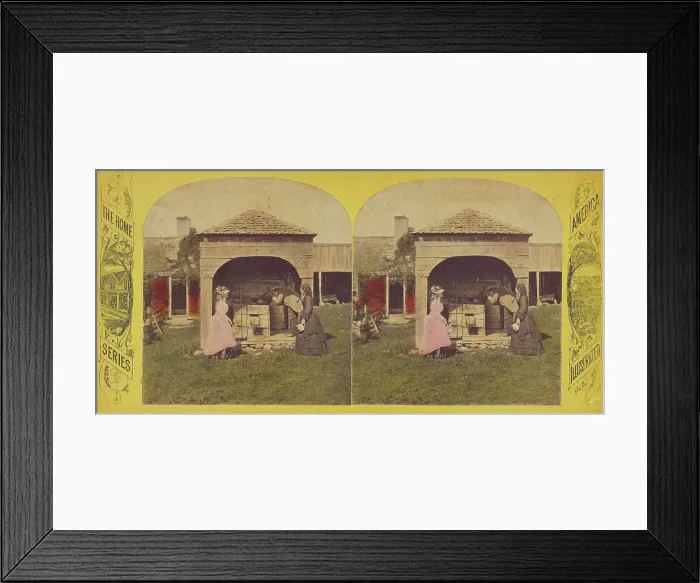 Framed Print : The Old Oaken Bucket. about 1870-1880. Creator: Unknown Framed Print : The Old Oaken Bucket. about 1870-1880. Creator: Unknown