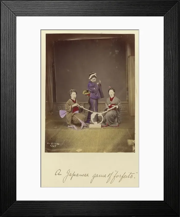 Framed Print : A Japanese game of forfeits, about 1873-1883. Creator: Shinichi Suzuki I Framed Print : A Japanese game of forfeits, about 1873-1883. Creator: Shinichi Suzuki I