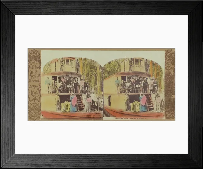 Framed Print : On the Ocklawaha River, 1865-1875. Creator: Unknown Framed Print : On the Ocklawaha River, 1865-1875. Creator: Unknown
