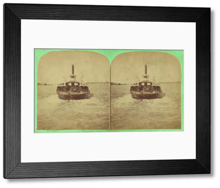 Framed Print : Brooklyn Ferryboat. N.Y. about 1870. Creator: Unknown Framed Print : Brooklyn Ferryboat. N.Y. about 1870. Creator: Unknown