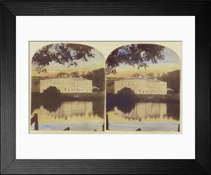 Framed Print : Large villa, about 1860. Creator: Unknown Framed Print : Large villa, about 1860. Creator: Unknown