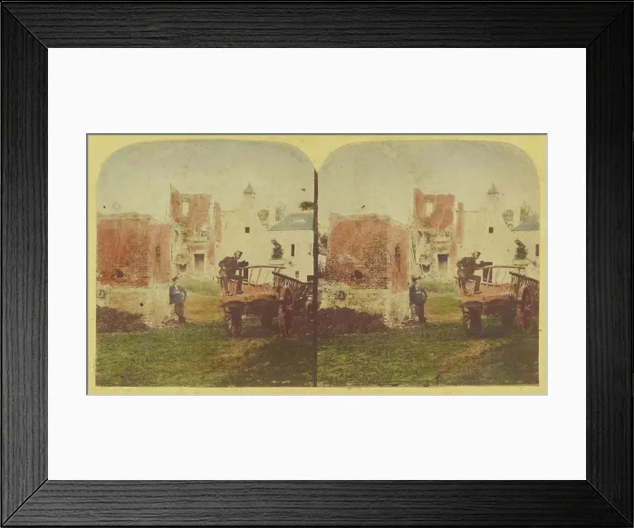 Framed Print : The Field of Waterloo. Hougoumont. - Interior. about 1860. Creator: Unknown Framed Print : The Field of Waterloo. Hougoumont. - Interior. about 1860. Creator: Unknown