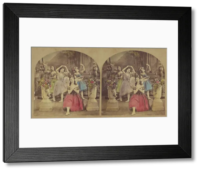 Framed Print : Pets of the Ballet. about 1865. Creator: Unknown Framed Print : Pets of the Ballet. about 1865. Creator: Unknown