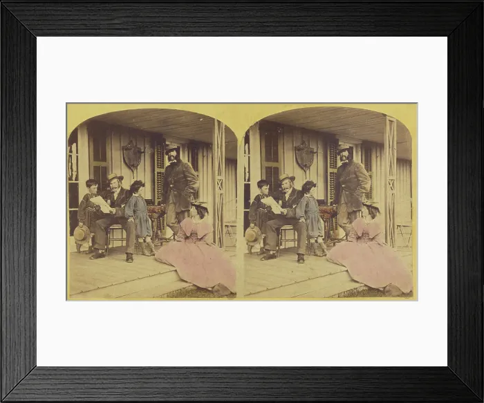 Framed Print : Walleck Family, 1855-1860. Creator: Unknown Framed Print : Walleck Family, 1855-1860. Creator: Unknown