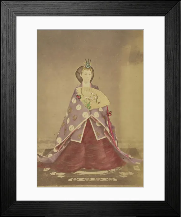 Framed Print : Empress Haruko, 1868-1880. Creator: Uchida Kyuichi