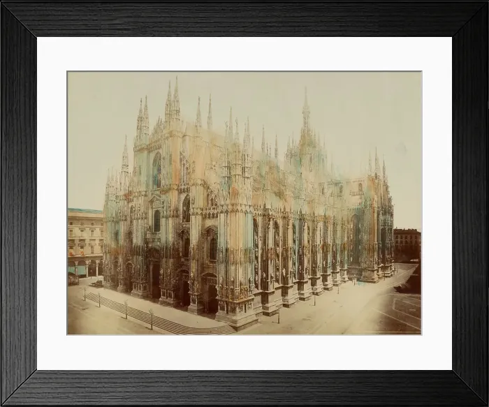 Framed Print : Milan Cathedral, 1870s-1880s. Creator: Unknown