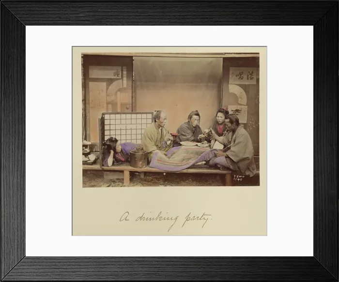Framed Print : A Drinking Party, about 1873-1883. Creator: Shinichi Suzuki I Framed Print : A Drinking Party, about 1873-1883. Creator: Shinichi Suzuki I