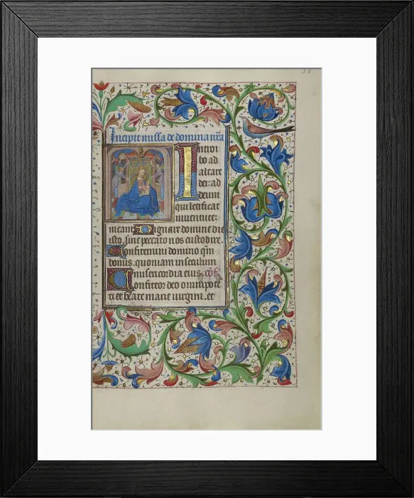 Framed Print : The Virgin and Child; Book of Hours, about 1450-1455. Creator: Master of the Lee Hours Framed Print : The Virgin and Child; Book of Hours, about 1450-1455. Creator: Master of the Lee Hours