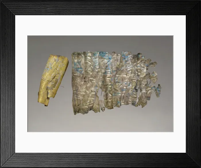 Framed Print : Lamella and a Fragment of its Case, 3rd century A.D. Creator: Unknown Framed Print : Lamella and a Fragment of its Case, 3rd century A.D. Creator: Unknown