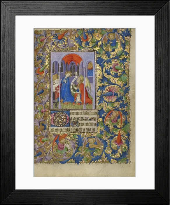 Framed Print : The Annunciation, about 1410. Creator: Unknown Framed Print : The Annunciation, about 1410. Creator: Unknown