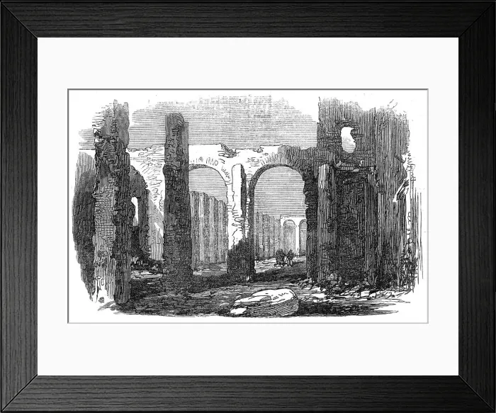 Framed Print : Ruins of the Grenier d'Abondance, Paris, 1871. Creator: RCH Framed Print : Ruins of the Grenier d'Abondance, Paris, 1871. Creator: RCH